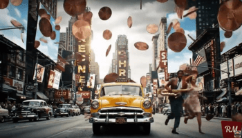 AI video generation combined with live action for the video 'Pennies from Heaven' produced by Jason Rosette; audio produced by Camerado Media